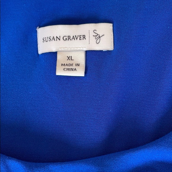 Susan Graver Blue Blouse - Picture 6 of 7